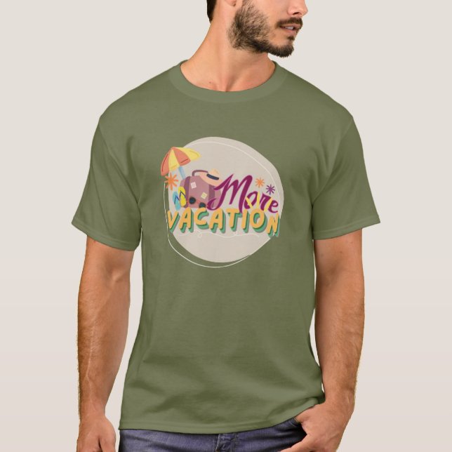 Camiseta más vacaciones (Anverso)