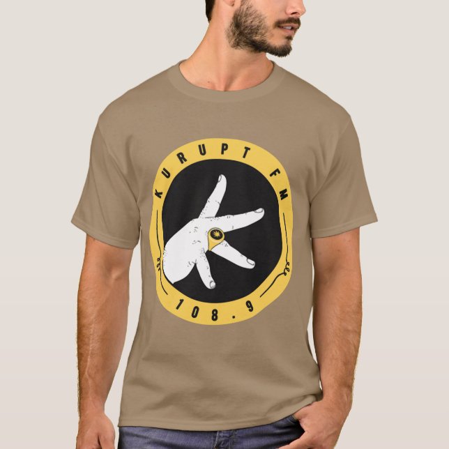 Camiseta MÁS VENDIDO Logotipo de Kurupt FM (Anverso)