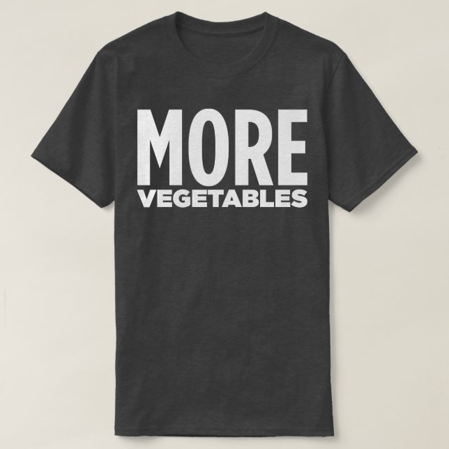 CAMISETA MÁS VERDURAS (Diseño del anverso)