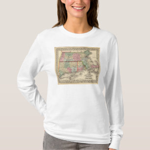 Camiseta Masa, conec, mapa de RI de Mitchell