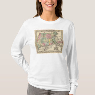 Camiseta Masa, conec, mapa de RI de Mitchell