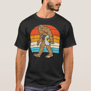 Camiseta Masa de Sasquatch Bee Sunset Retro Beekeeper Hombr
