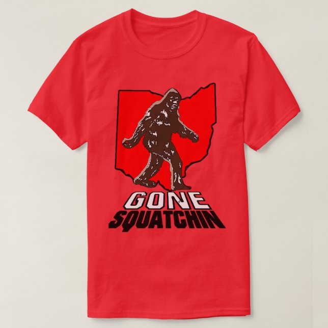 Camiseta Masa Grande Gone Squatchin Ohio Perfecto Giftbigfo (Diseño del anverso)