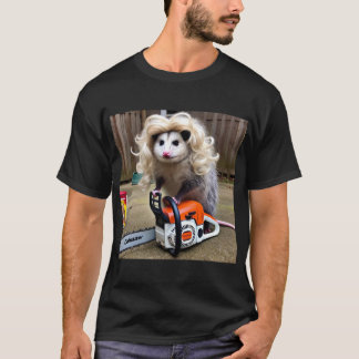 Camiseta Masacre de Possum Chainsaw con Monro Marsupial