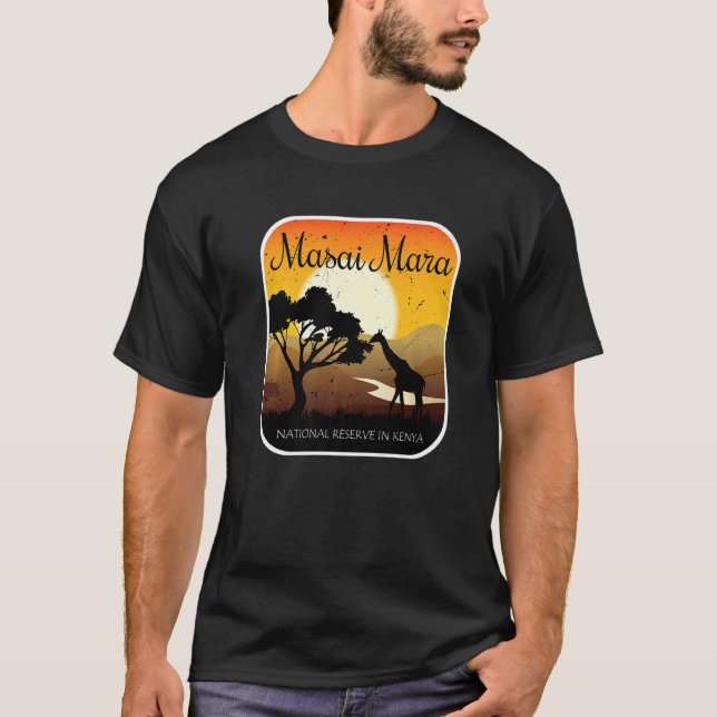 Camiseta Masai Mara Kenya Safari Reserva Nacional Serengeti (Anverso)