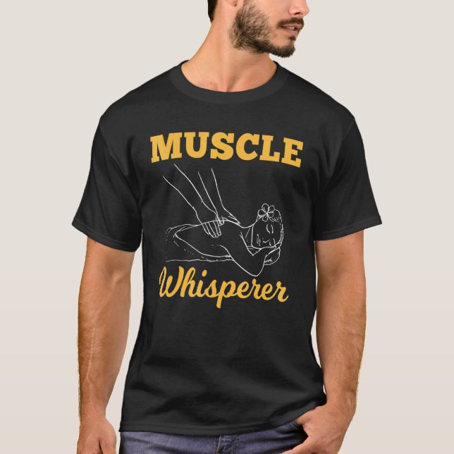 Camiseta Masaje con licencia Terapia Muscle Whisperer Massa (Anverso)