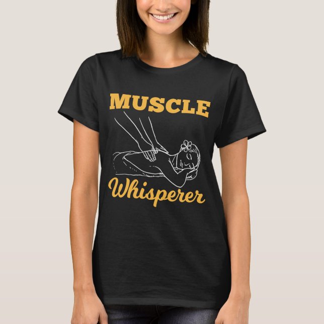 Camiseta Masaje con licencia Terapia Muscle Whisperer Massa (Anverso)