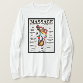 Camiseta Masaje de pies tailandés ~ Mapa de reflexología