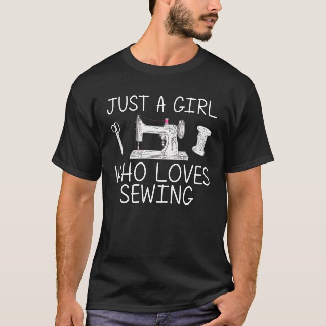 Camiseta Masaje Gracioso Para Chicas Kid Quilter Seamstress (Anverso)