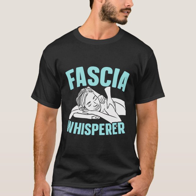 Camiseta Masaje Terapéutico con Licencia Fascia Whisperer (Anverso)