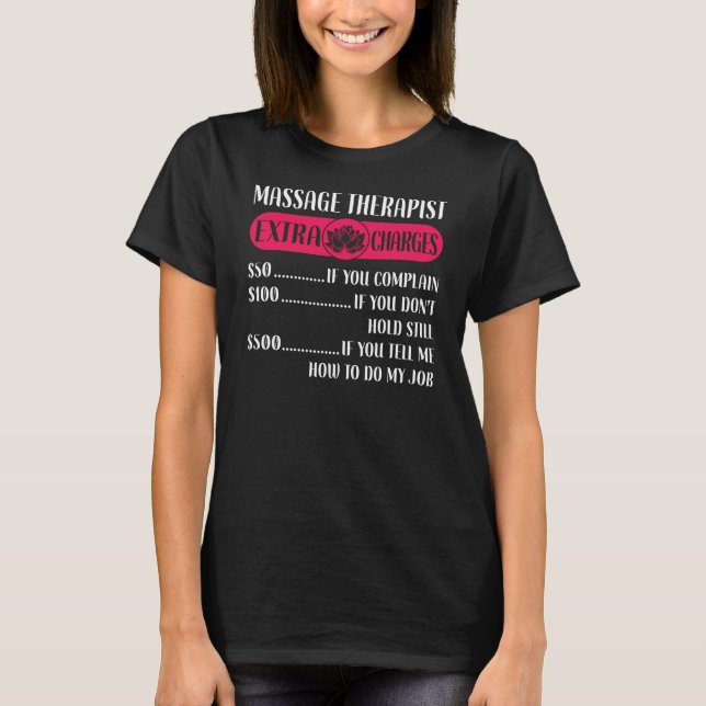 Camiseta Masaje Terapéutico Masaje Terapia Masaje (Anverso)