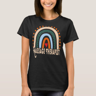 Camiseta Masaje Terapista Apreciación Arcoiris Esencial W