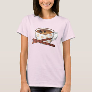 Camiseta Masala Chai Teacup India espiando té negro cuppa