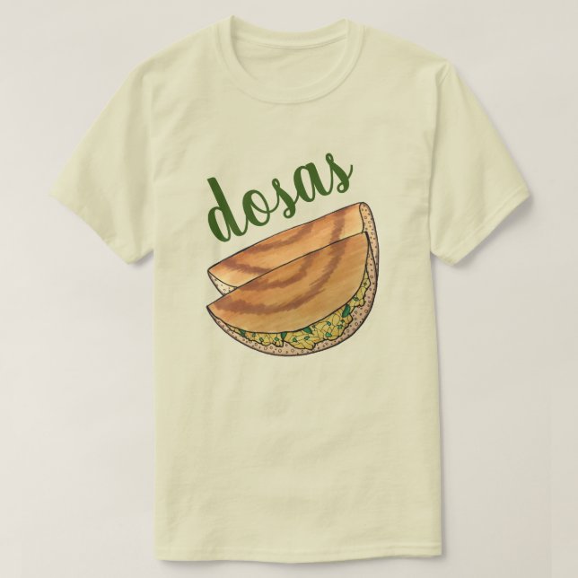Camiseta Masala Dosas Cocina del Sur de la India (Diseño del anverso)
