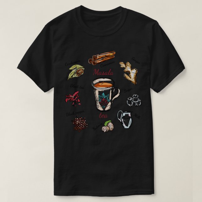 Camiseta Masala Tea (Diseño del anverso)