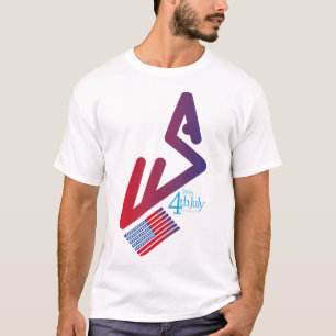 Camiseta MASANSER 4TH JULY Independence Day Usa EEUU Flag T