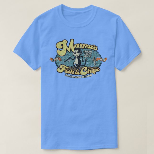 Camiseta Masas de mariscos Chips de pescado 98 (Diseño del anverso)