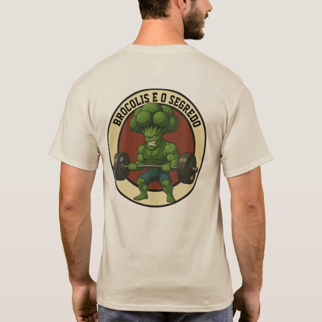 Camiseta Masc. Brócolis é o Segredo - Back (Reverso)