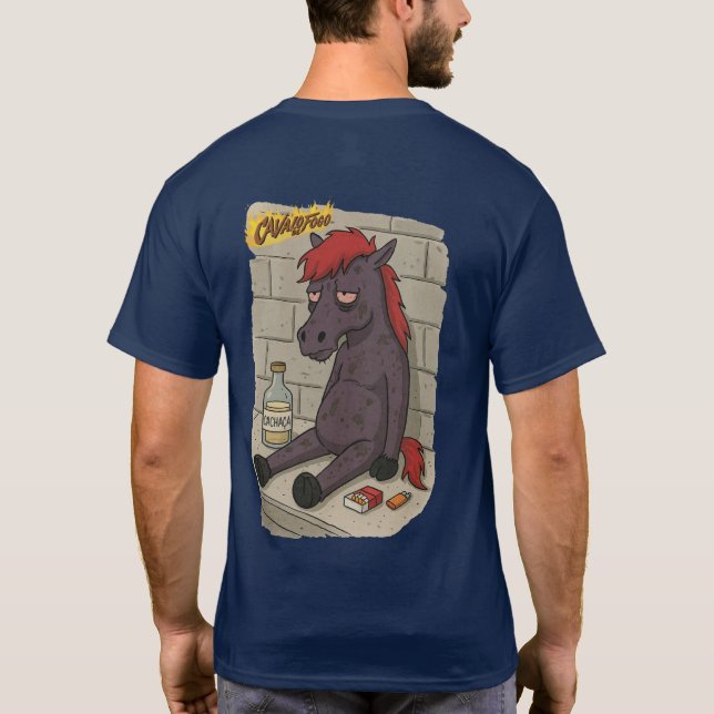 Camiseta Masc. Cavalo de Fogo - Back (Reverso)