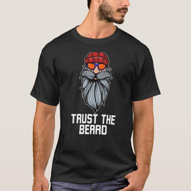 Camiseta Masc estilo cabello de crecimiento barba de declar (Anverso)