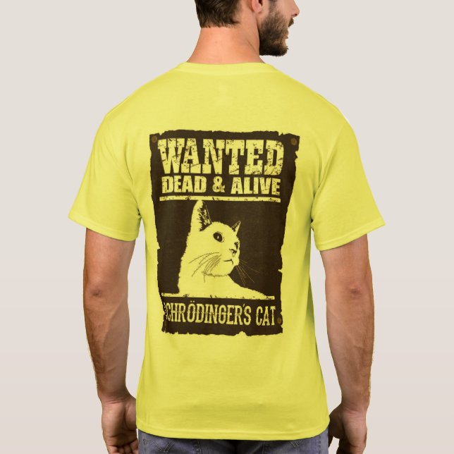 Camiseta Masc. Schrodinger's Cat - Light - Back (Reverso)
