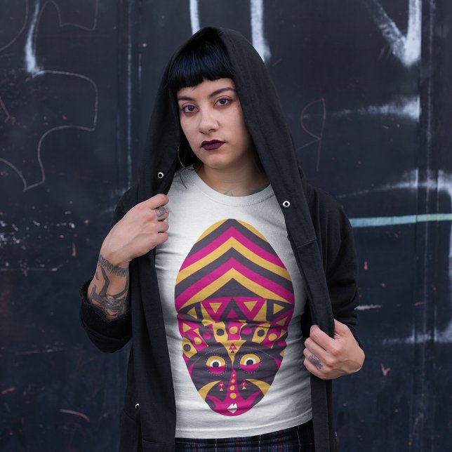 Camiseta Máscara aborigen rosa (Subido por el creador)