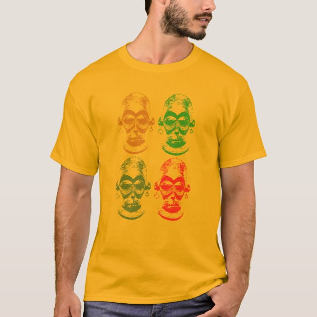 Camiseta Máscara africana (Anverso)