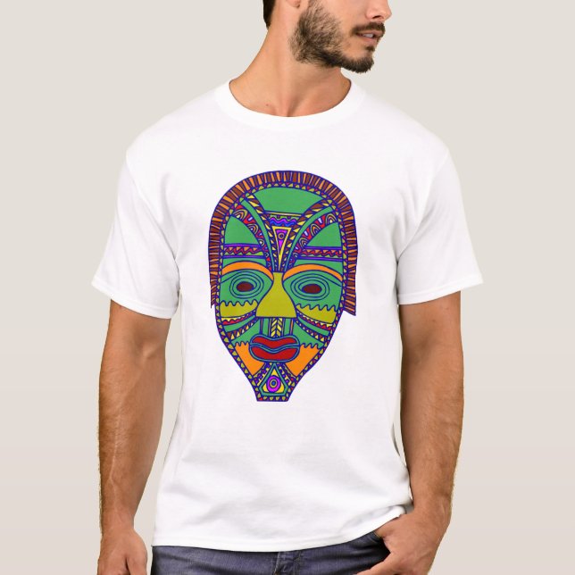 CAMISETA MÁSCARA AFRICANA (Anverso)