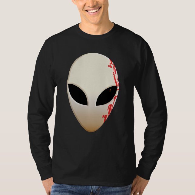 Camiseta Máscara alienígena con marcas futuristas (Anverso)