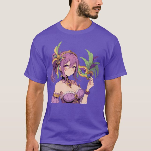 Camiseta Máscara Anime Mardi Gras (Anverso)