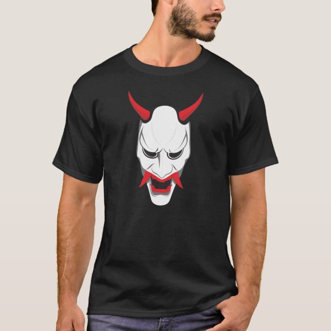 Camiseta Máscara blanca de Hannya (Anverso)