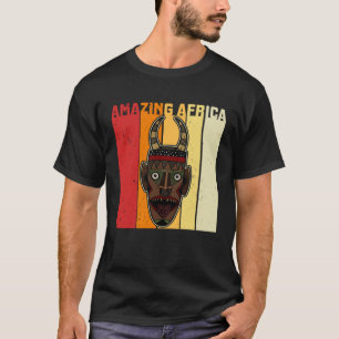 Camiseta Máscara de África Historia Africana Afro Reggae Me