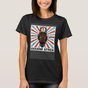 Camiseta Máscara de África Historia Africana Afro Reggae Me