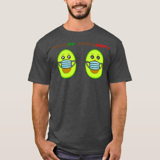 Camiseta Máscara de aguacate lindo diseño de juego de palab