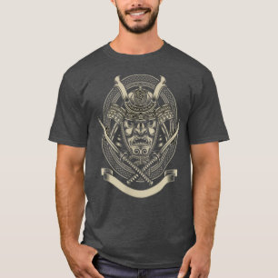 Camiseta Máscara De Arte Japonés Samurai Preparada Para La