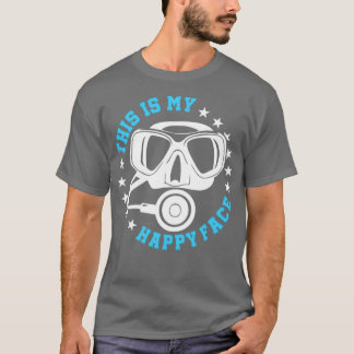 Camiseta Máscara de buceo Face feliz Corales de buceo