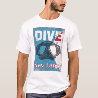 Camiseta Máscara de buceo Largo Vintage Scuba