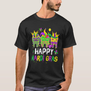 Camiseta Máscara de Bufón Dental Higiene Dental Feliz Mardi