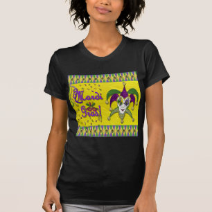 Camiseta Máscara de Bufón Mardi Gras Arlequín