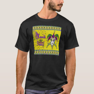 Camiseta Máscara de Bufón Mardi Gras Arlequín
