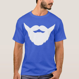 Camiseta Máscara de cara de barba divertida máscara de cara