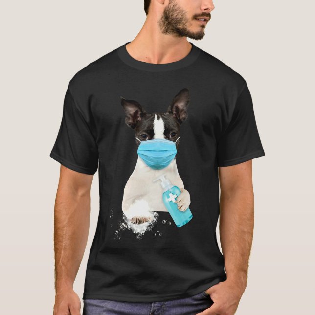 Camiseta Máscara de cara de Boston Terrier 105 (Anverso)