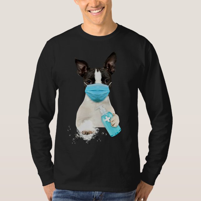 Camiseta Máscara de cara de Boston Terrier 105 (Anverso)