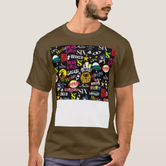 Camiseta Máscara de cara de Broadway Musicals