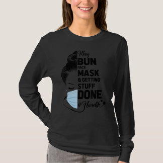 Camiseta Máscara De Cara De Bun Desordenada Y Hacerse La En