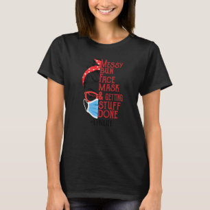 Camiseta Máscara De Cara De Bun Desordenada Y Hacerse Las C