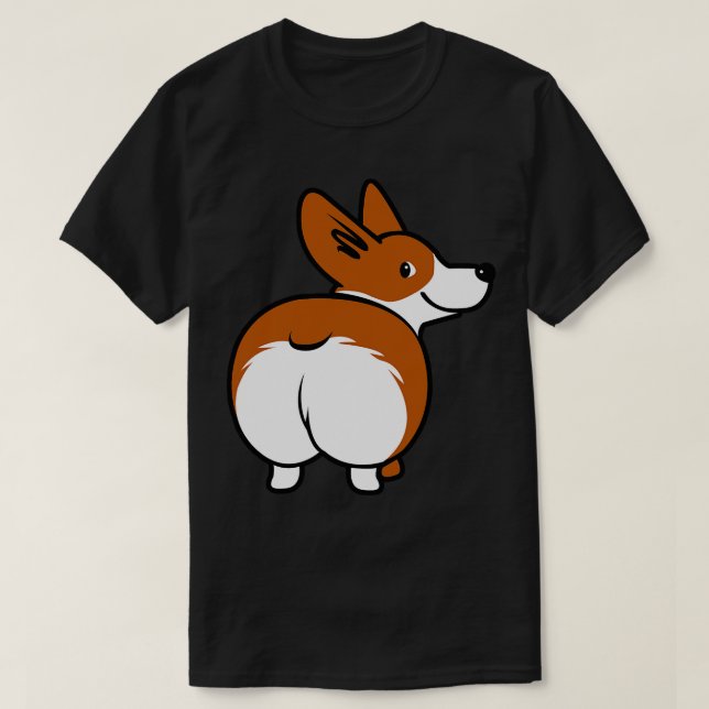 Camiseta Máscara de cara de Corgi (Diseño del anverso)