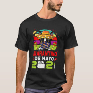 Camiseta Máscara de cara de perro de Boston Terrier Quarant
