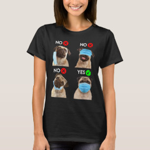 Camiseta Máscara De Cara De Pug Lover Perro A Distancia So
