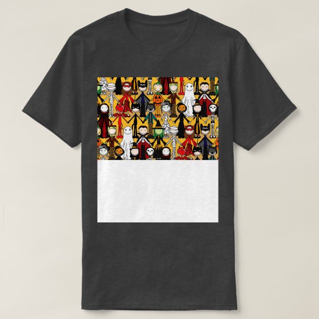 Camiseta Máscara de cara divertida de Halloween 3 (Diseño del anverso)